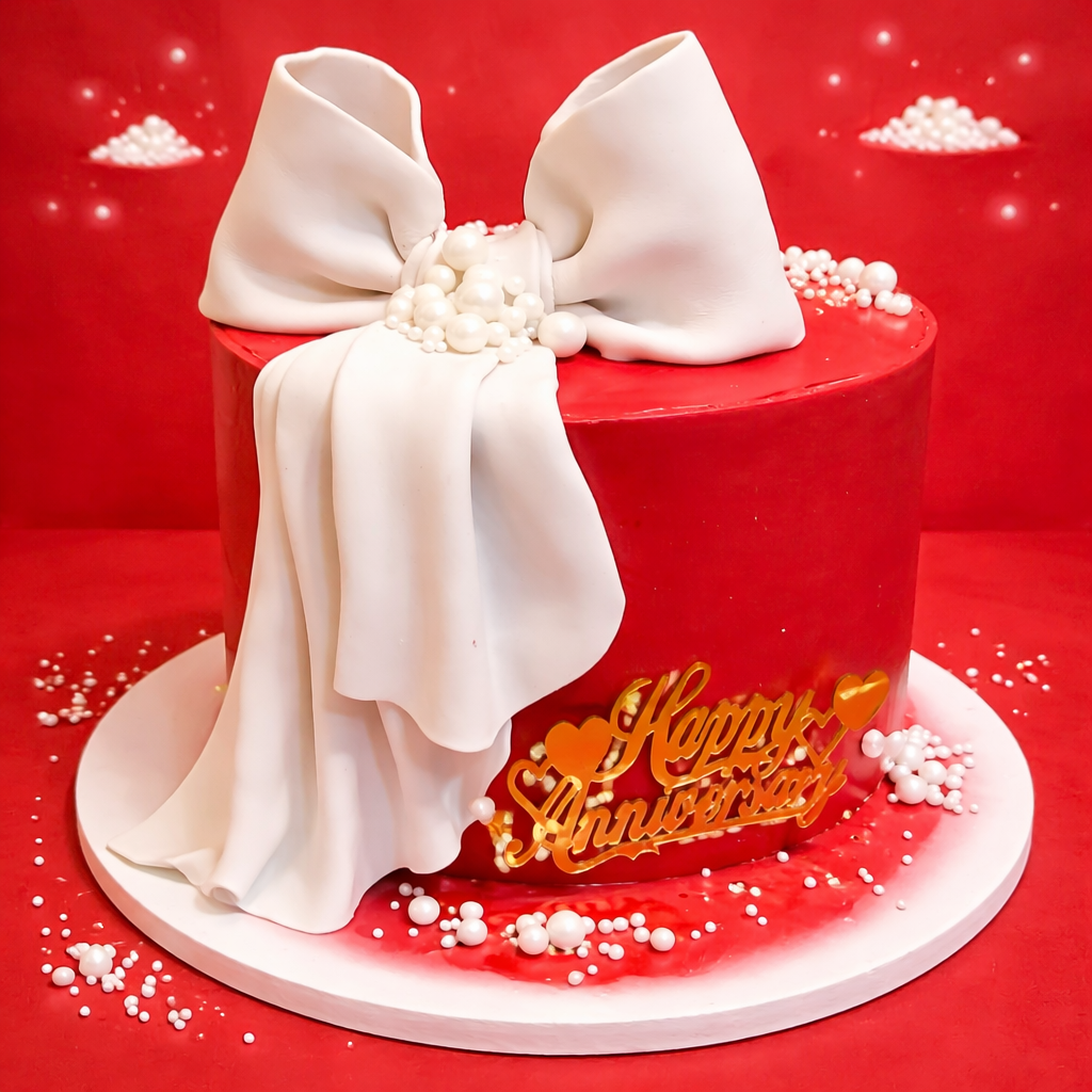 The White Bow Cake 2 KG