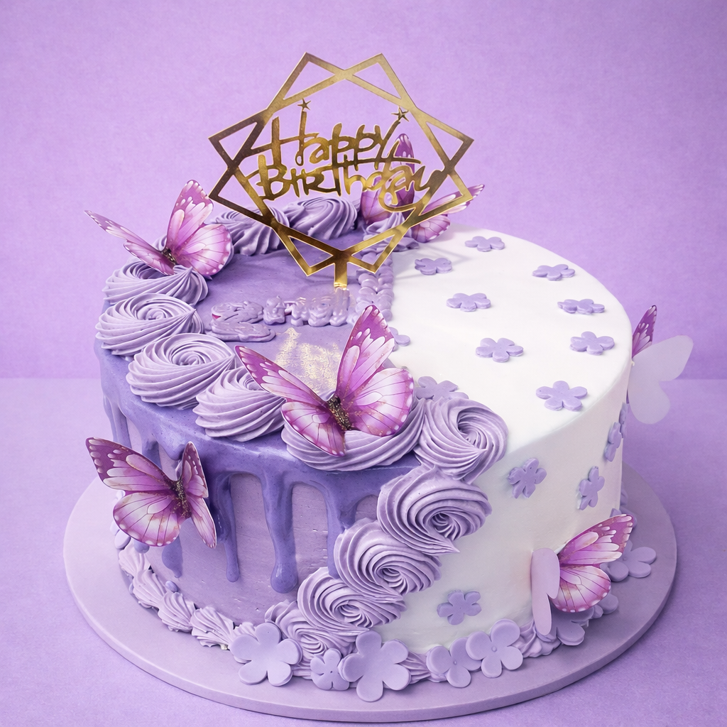 Butterfly Theme Cake 1.5 KG