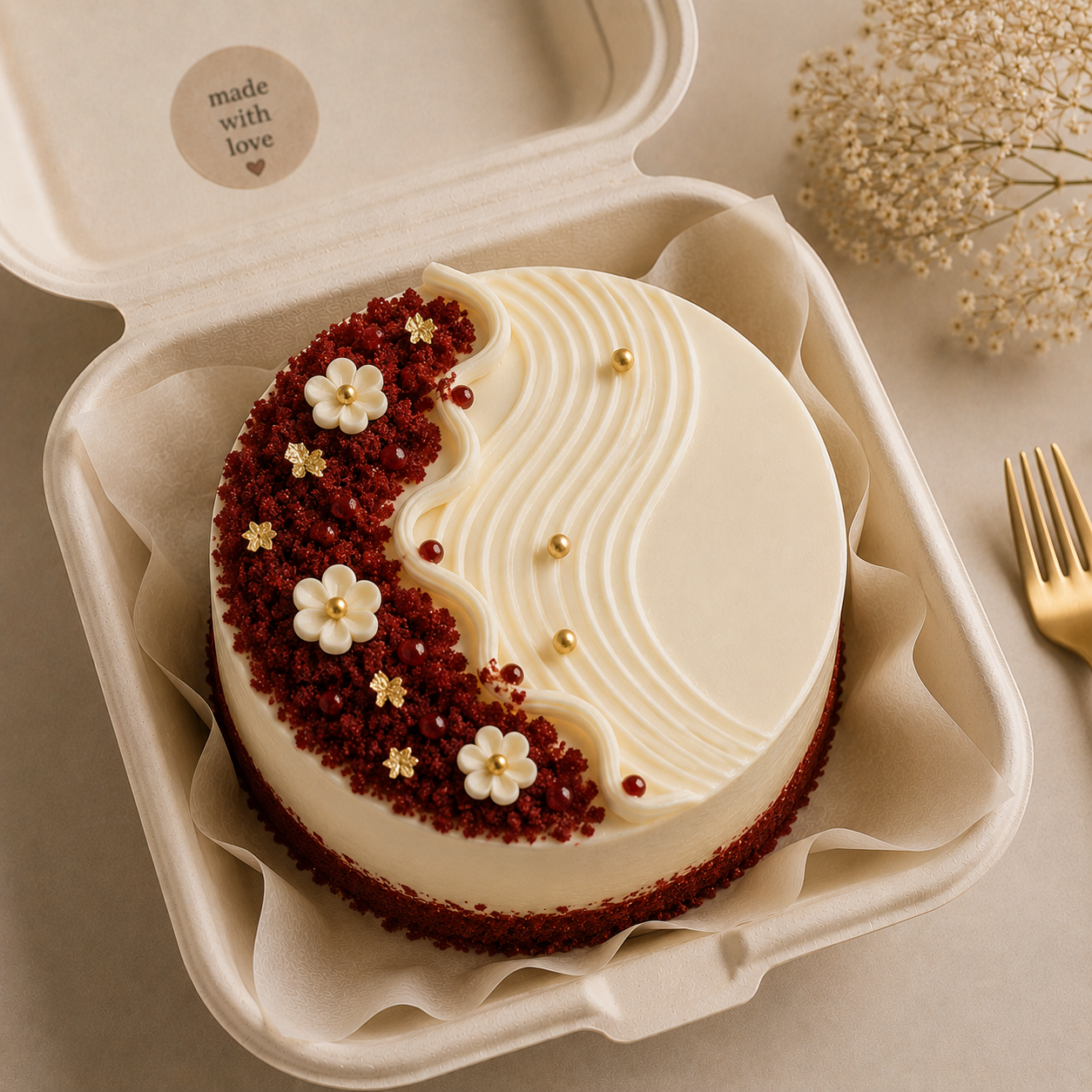 Red Velvet Bento Cake