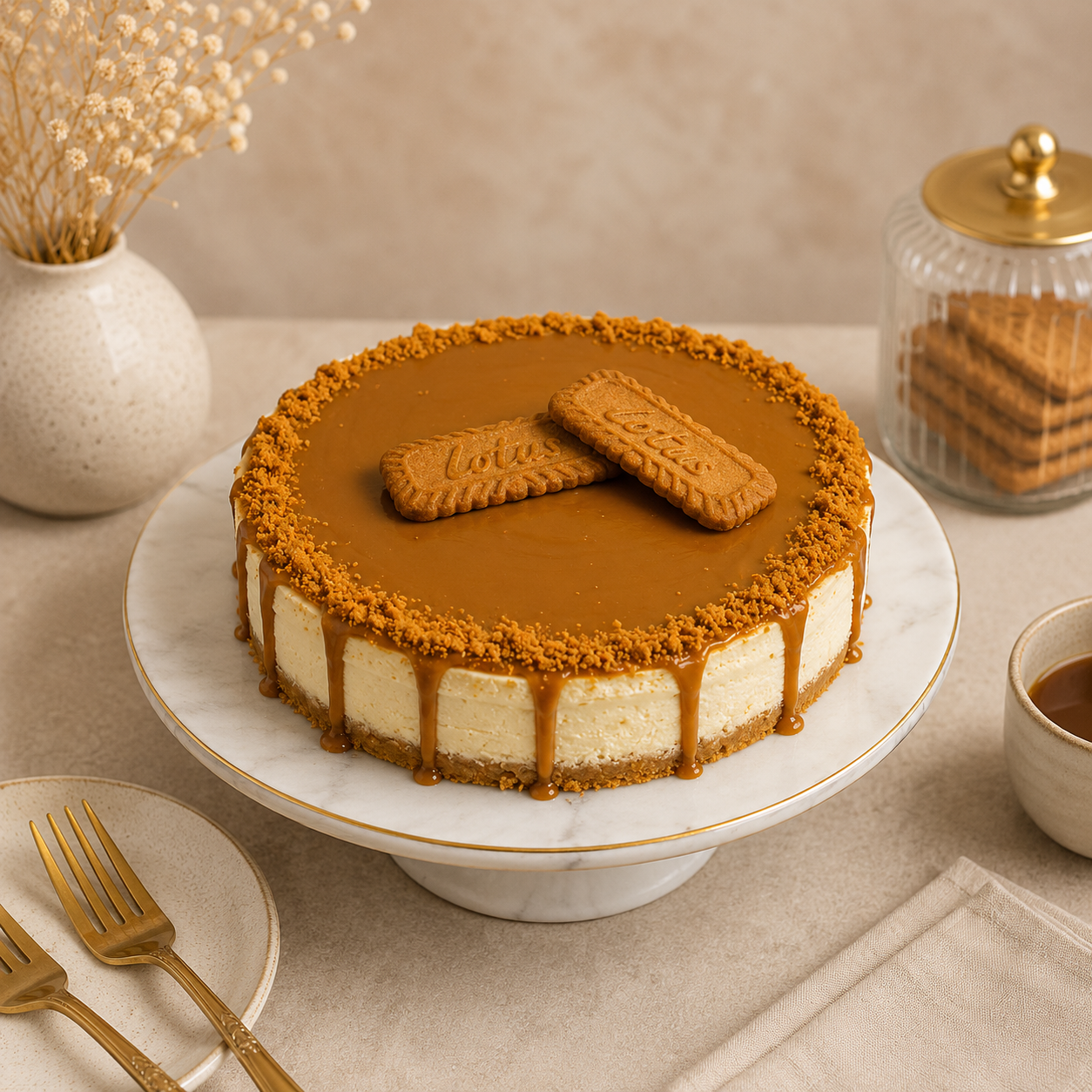 Lotus Biscoff Cheese Cake