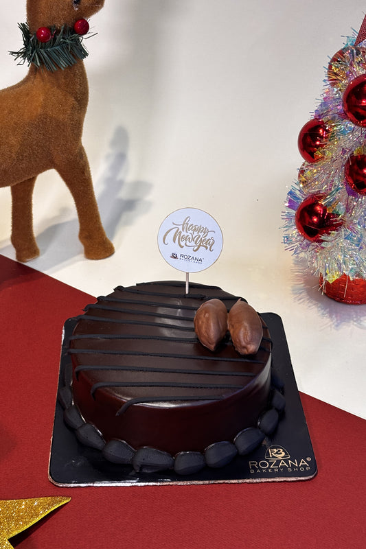 NYE Chocolate Truffle Cake Eggless
