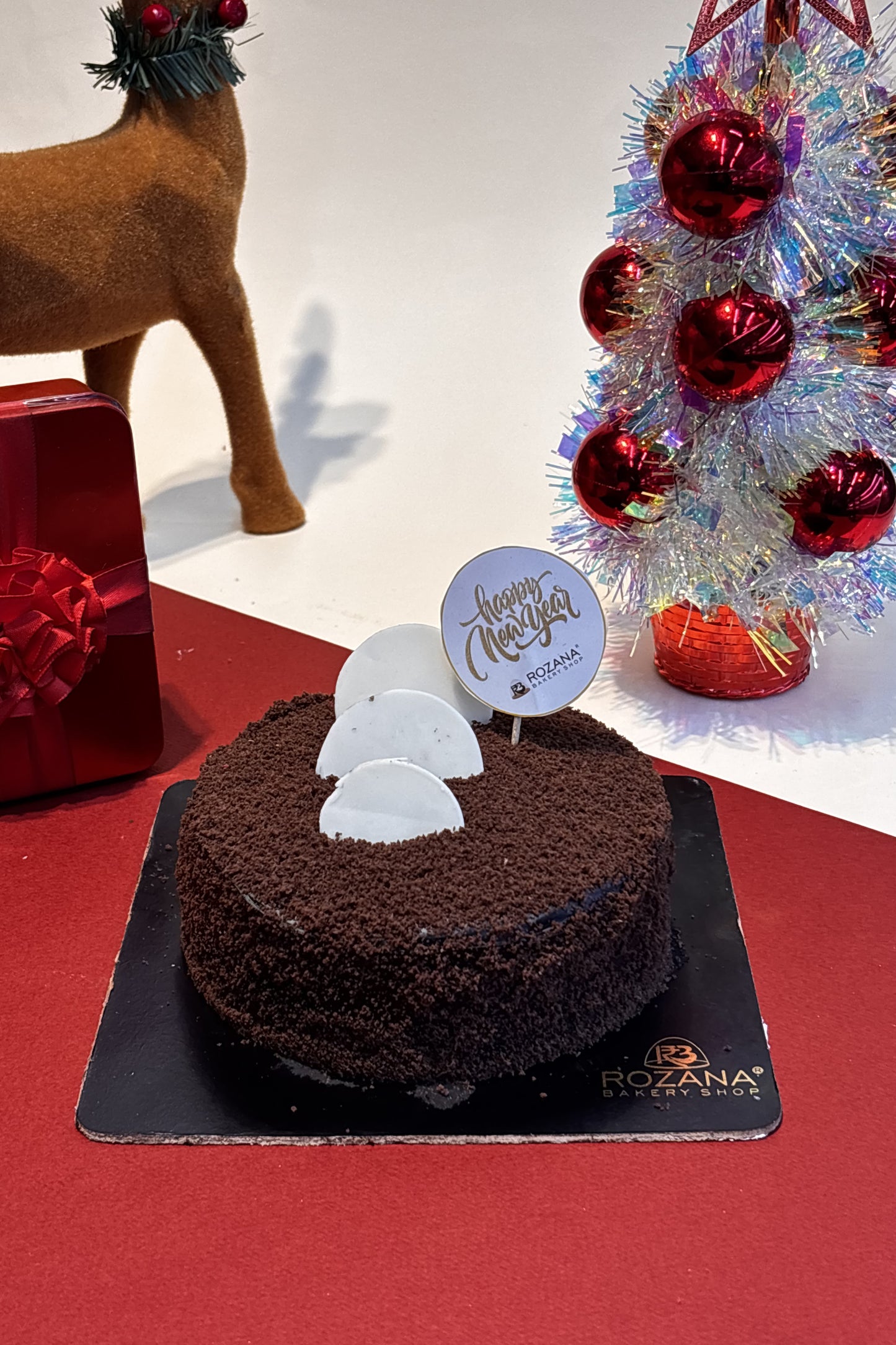 New Year Eve Brownie Cake