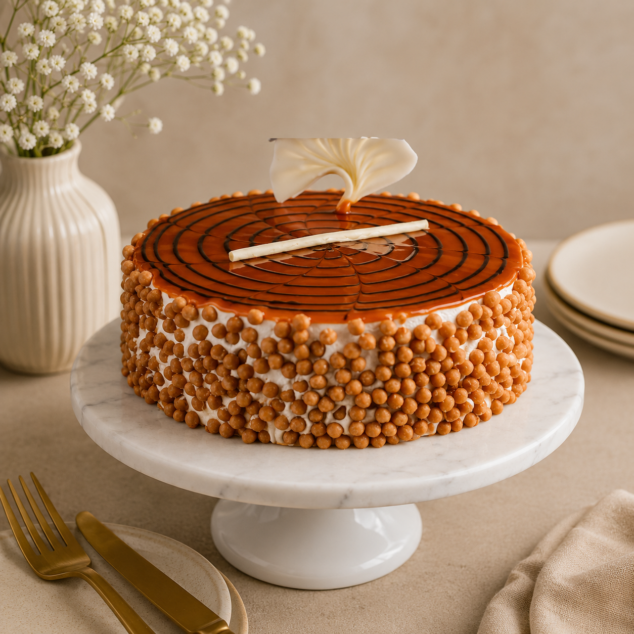 Caramel Crunch Cake