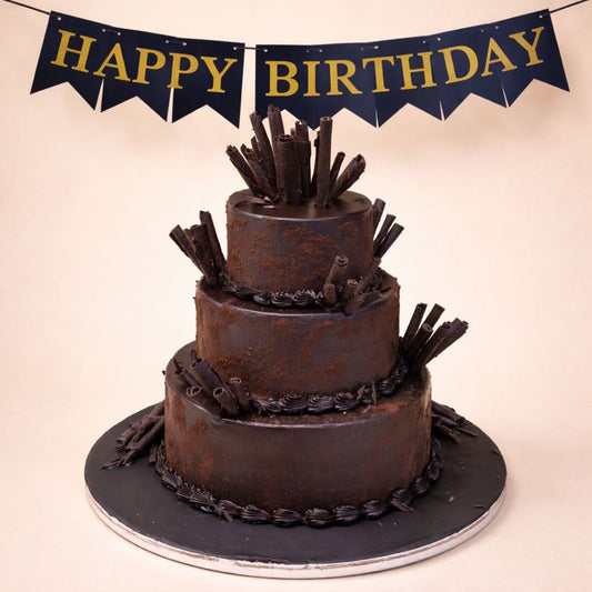 Birthday Dark Chocolate cake 5 KG