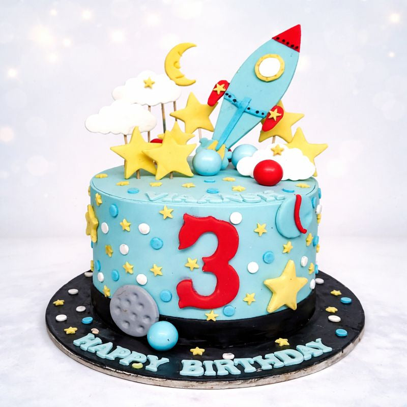 Space Adventure Birthday Cake 1 KG