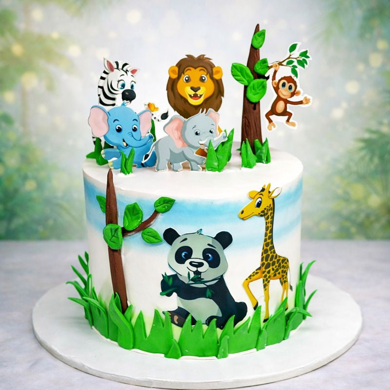 Junlge Theme birthday Cake 1 KG