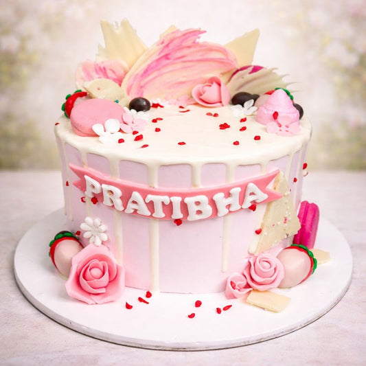 The Pink Drip Cake 1 KG