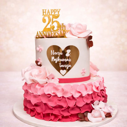 25th Anniversary Cake 3 KG