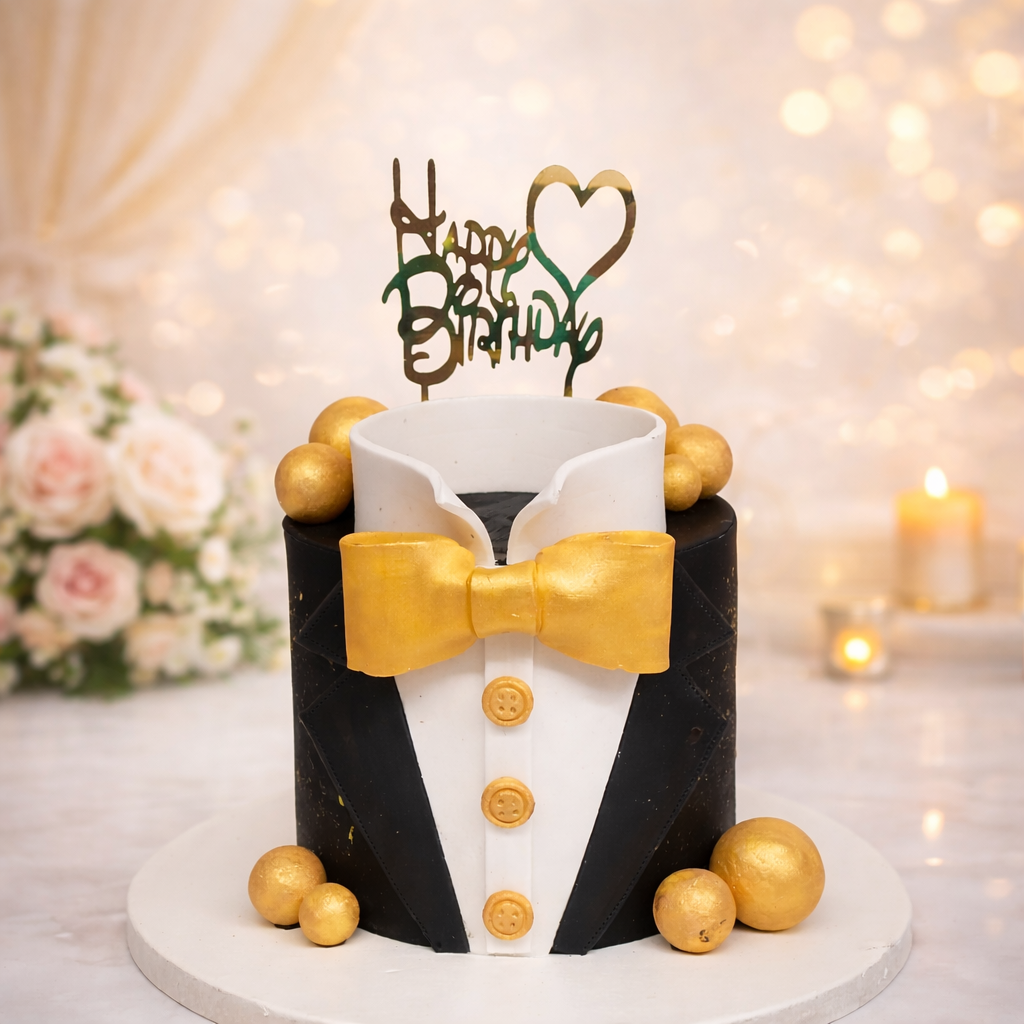 Tuxedo Birthday Cake 1.5 KG