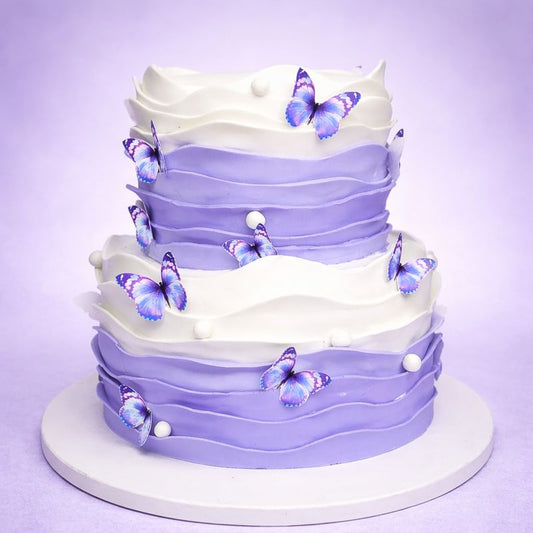 Lavender Ombre Butterfly Cake 2 KG