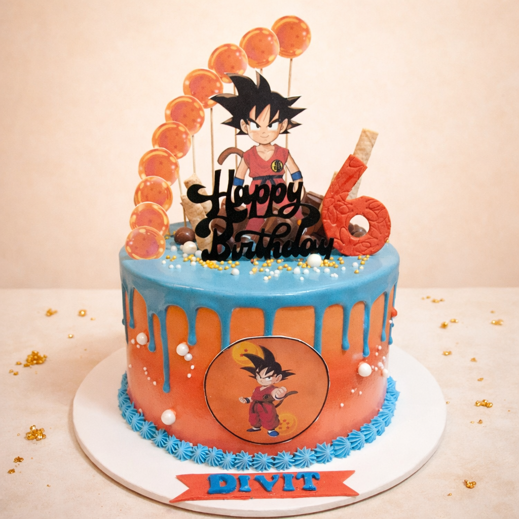Naruto Theme Birthday Cake 2 KG