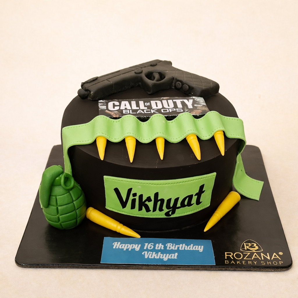 Call Of Duty Theme Cake 1.5 KG