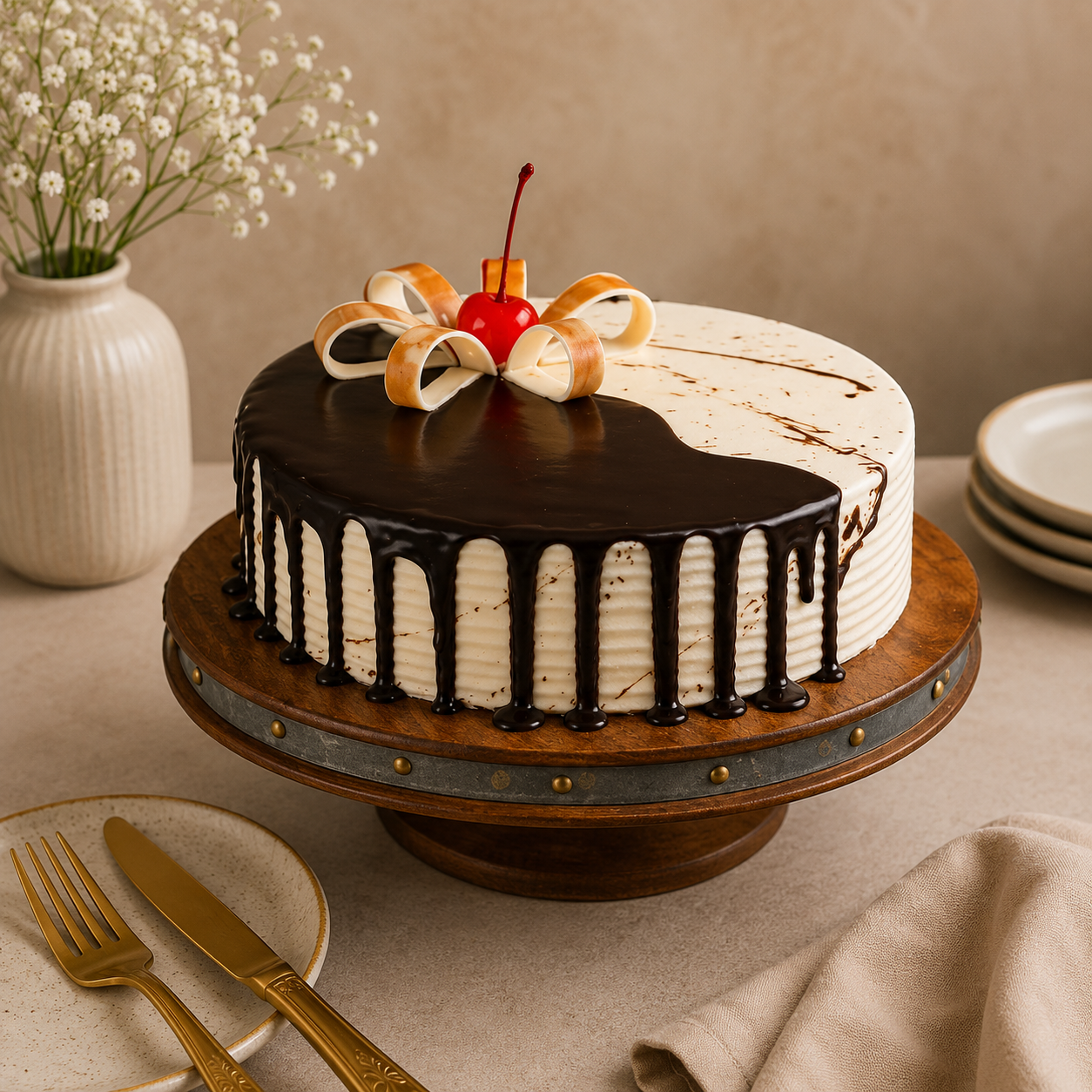 Choco Vanilla Cake