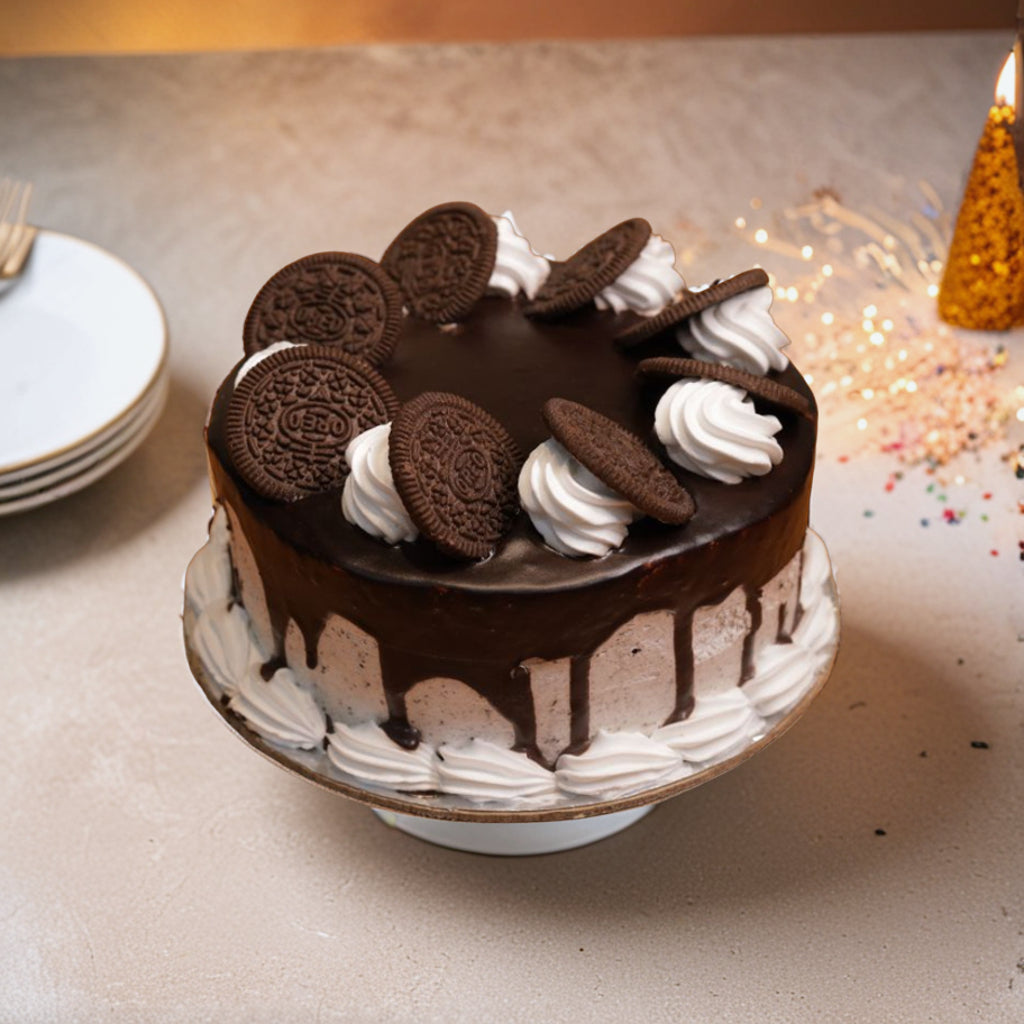 Chocolate Oreo Crumble Cake