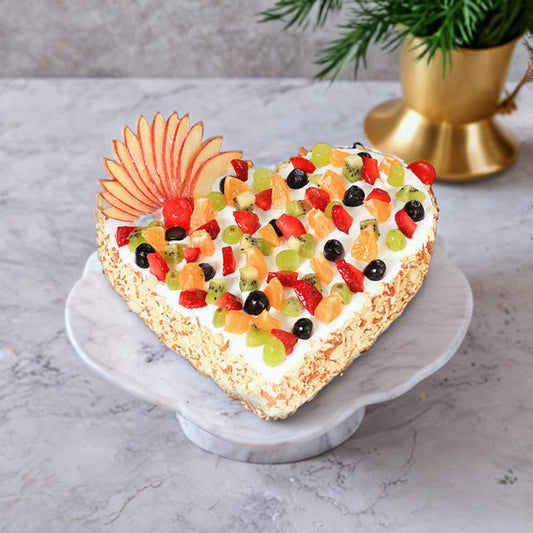 Heart Shaped Fruit Cake
