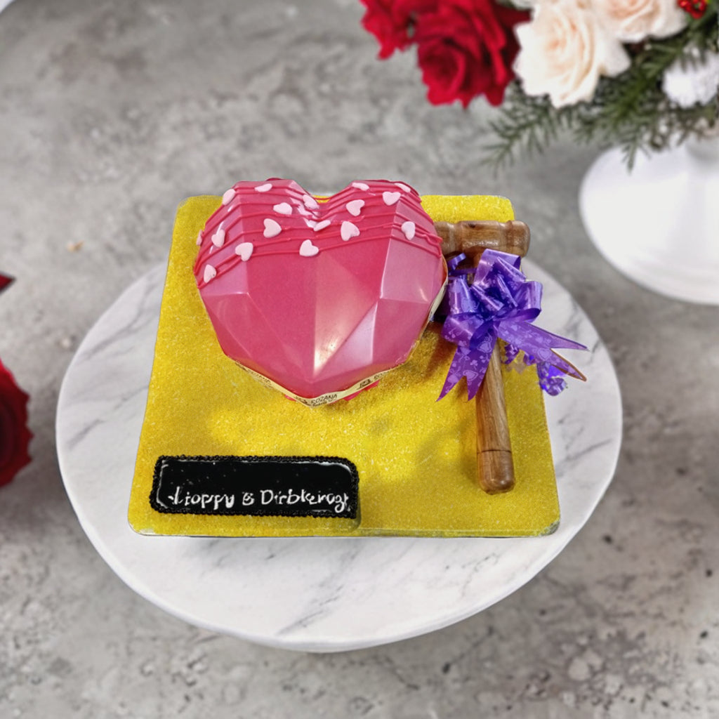 Heart Shaped Hammer Cake