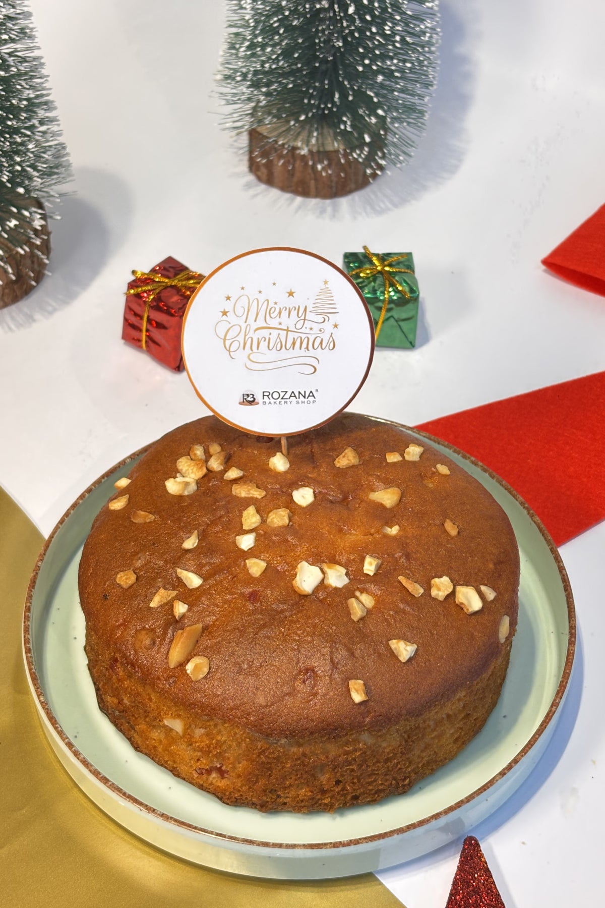 Vanilla Fruit Cake Eggless