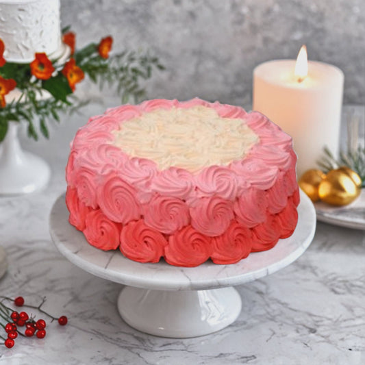 Shades of Rosettes Cake