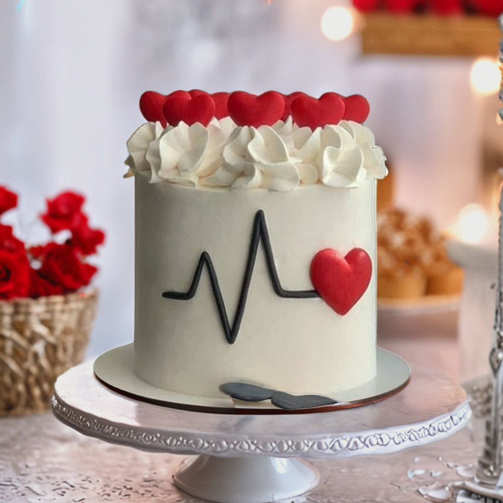 Small Hearts & Rhythm Cake