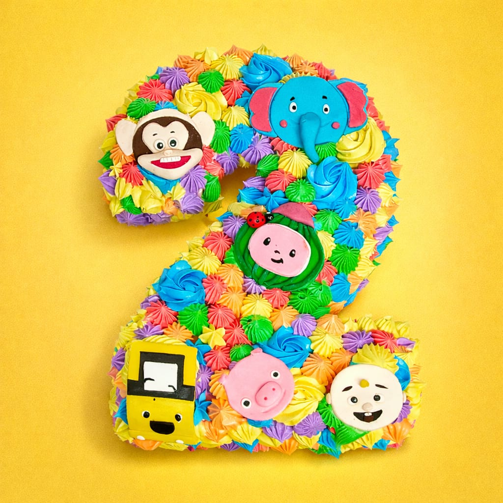 Number Theme Birthday Cake 1.5 KG