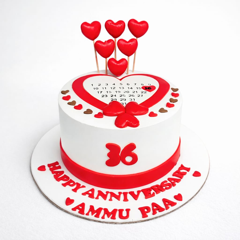 Mom n Dad Anniversary Cake 1.5 KG