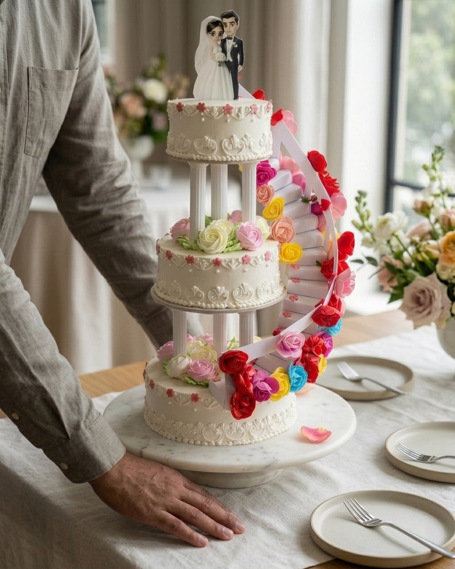 3 Tier Wedding Cake